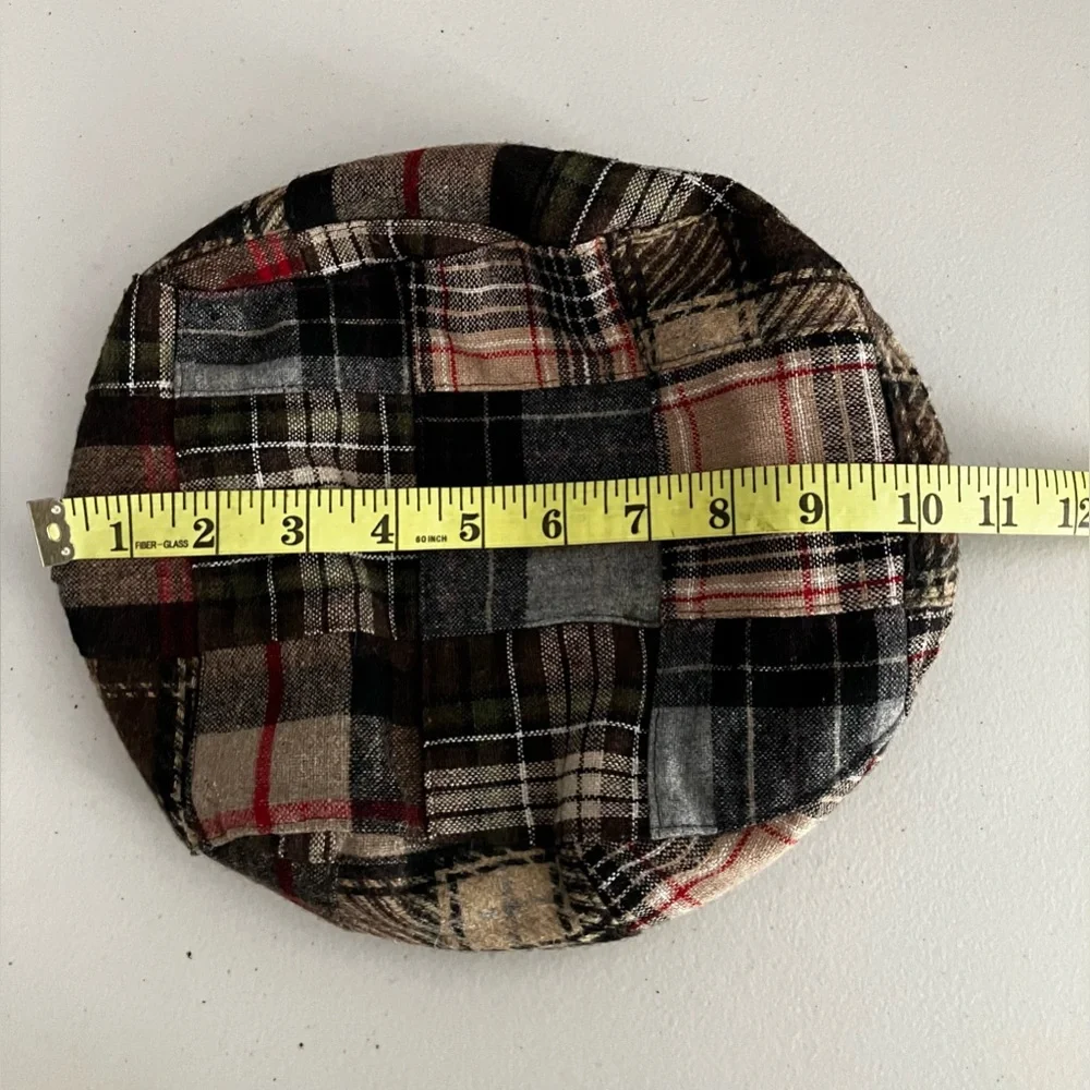 GAP Kids Multicolor plaid warm flat beret hat